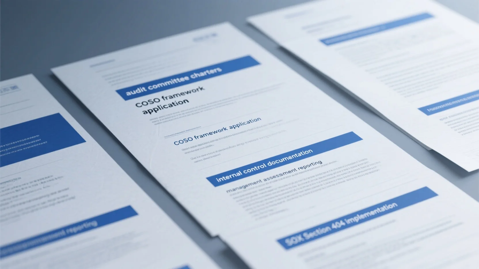 SOX Section 404 Implementation: Internal Control Documentation, Management Assessment, Audit Committees & COSO Framework Application
