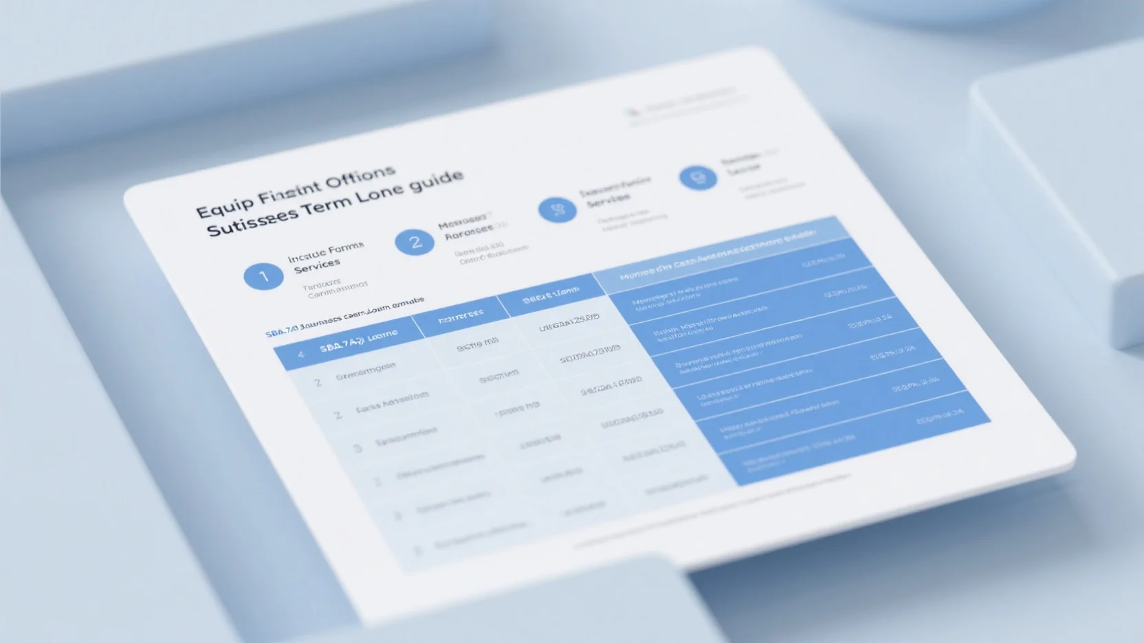 Comprehensive Guide: SBA 7(a) Loan Rates, Equipment Financing, Merchant Cash Advance, Invoice Factoring & Small Business Term Loans