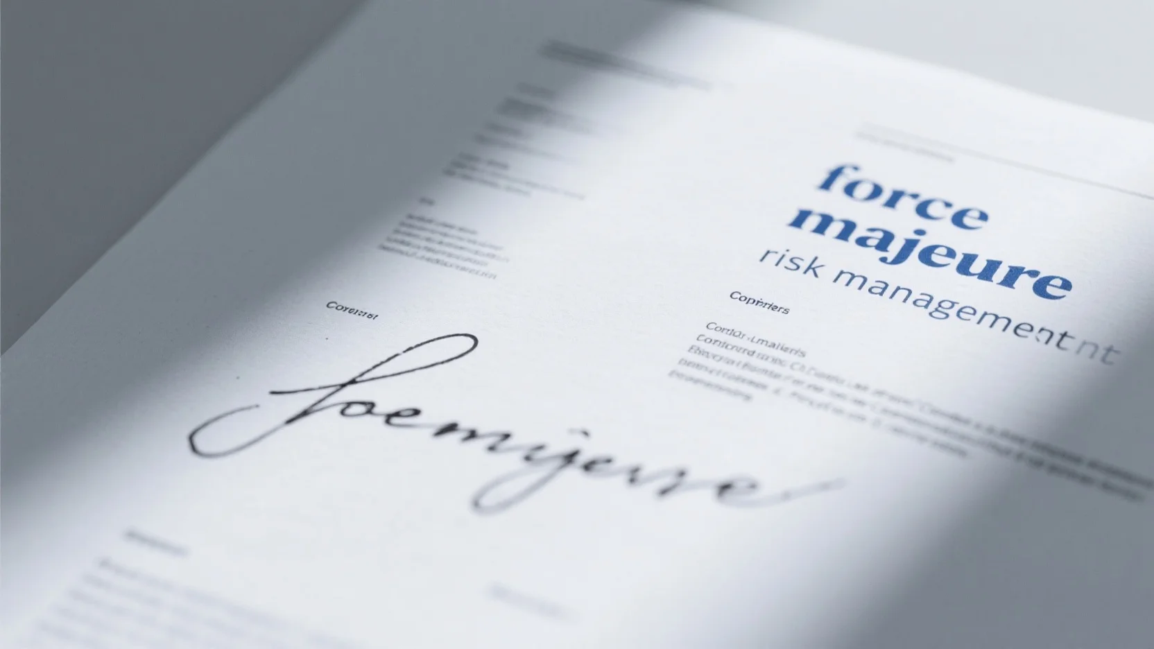 Force Majeure Clauses in Business Contracts and Their Applications