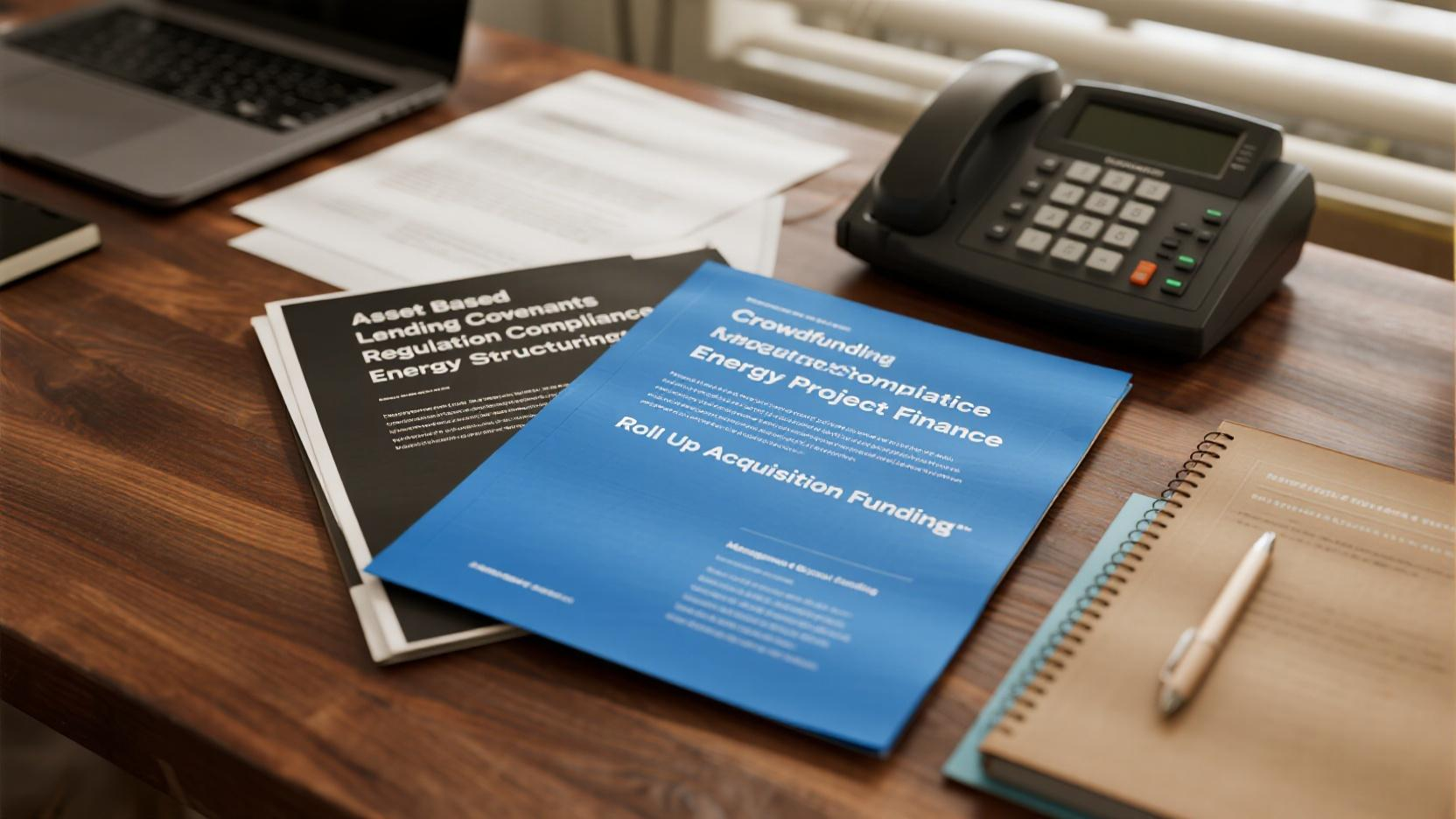 Comprehensive Guide to Asset – Based Lending Covenants, Crowdfunding Regulation, Energy Project Finance, Management Buyout, and Roll – Up Acquisition Funding