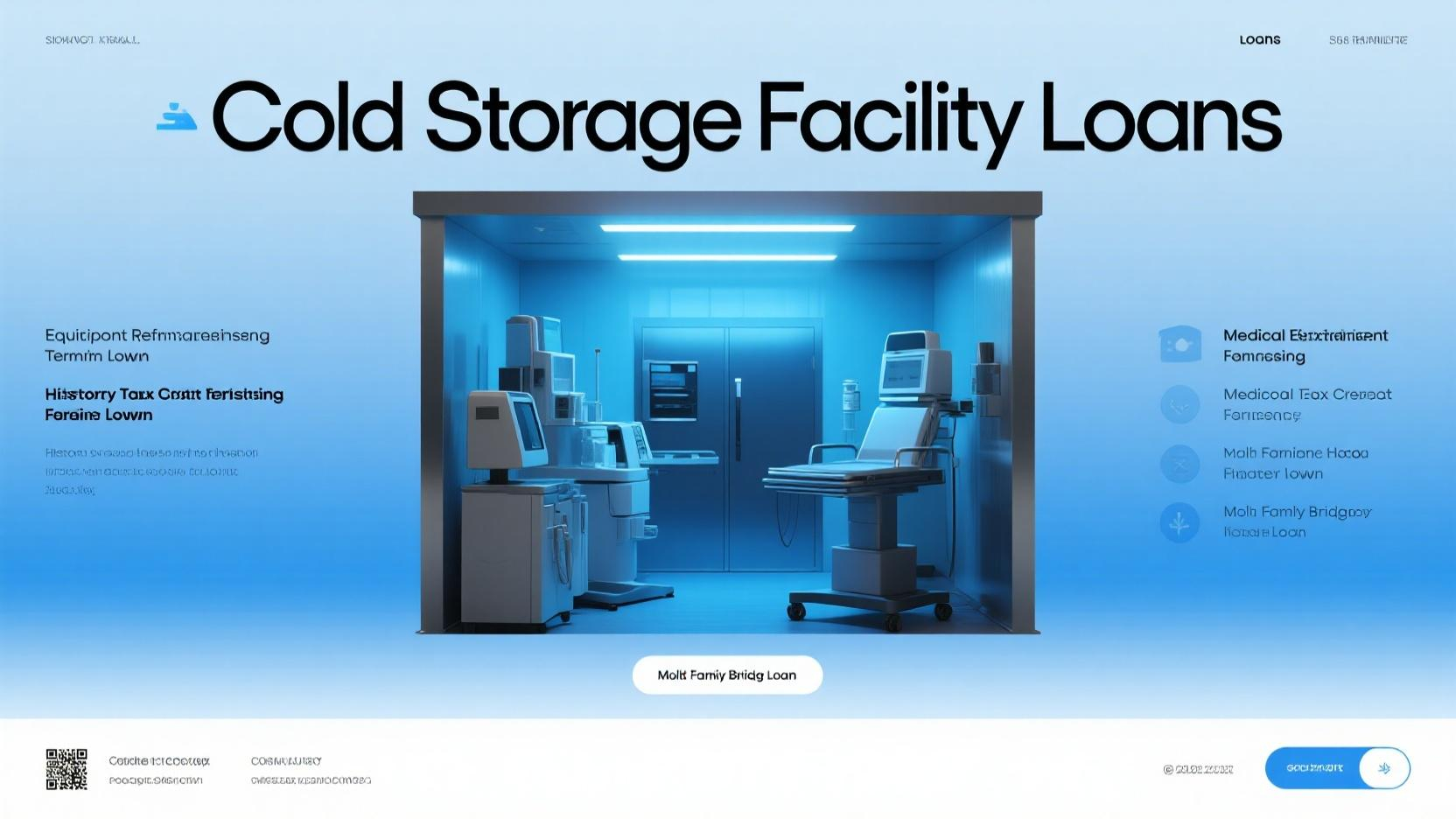 Comprehensive Guide to Cold Storage Facility Loans, Equipment Refinancing, Historic Tax Credit, Medical Equipment & Multi – Family Bridge Financing