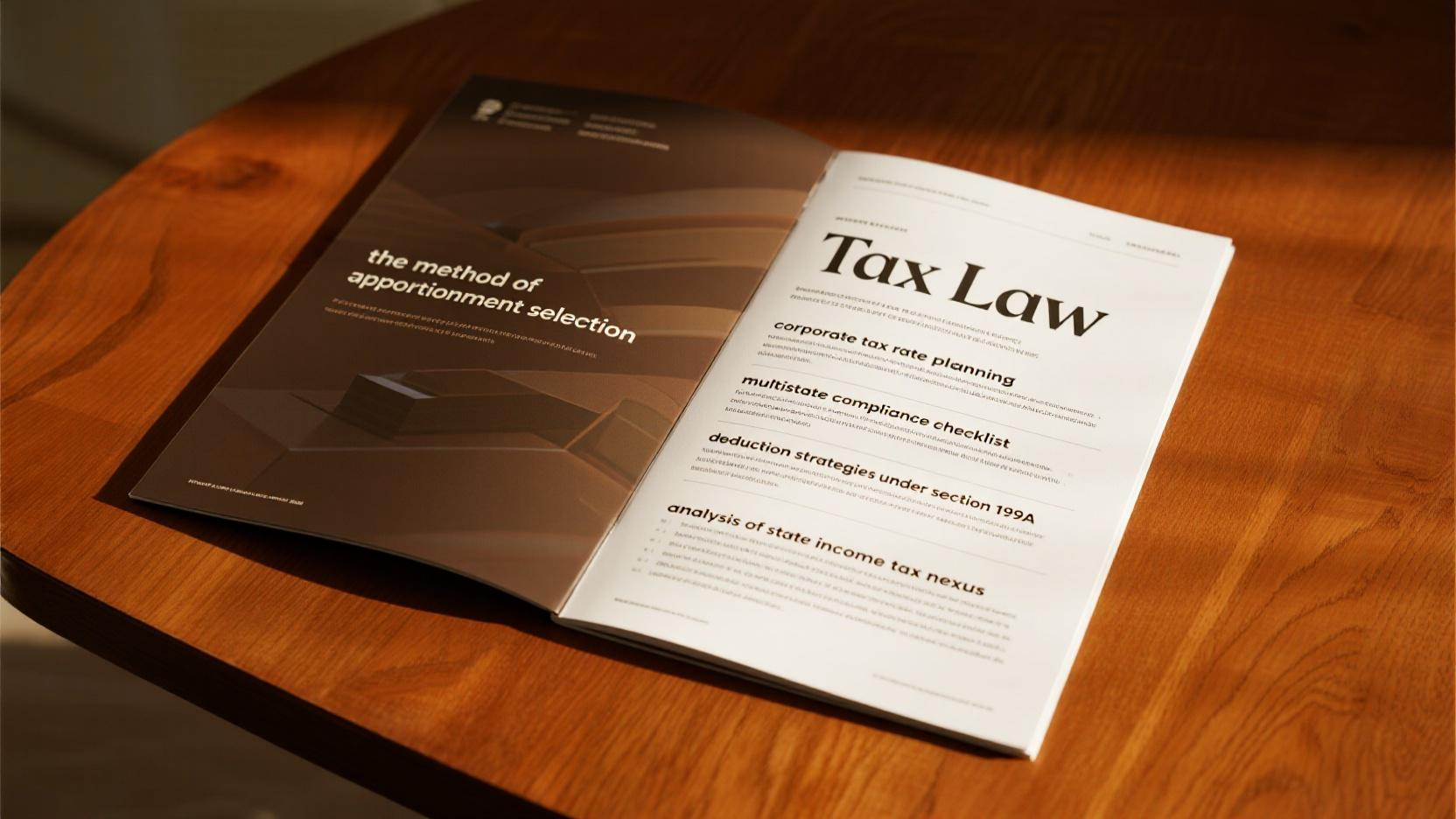 Comprehensive Guide to Corporate Tax Rate Planning: State Nexus Analysis, Apportionment, Compliance, and Section 199A Deductions