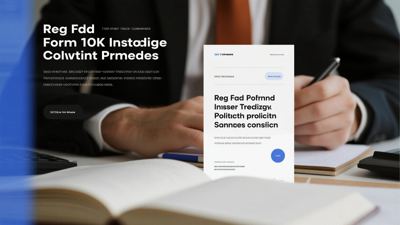 Comprehensive Guide to SEC Reporting Compliance: Form 10 – K, Sarbanes – Oxley, Reg FD, and Insider Trading Policies