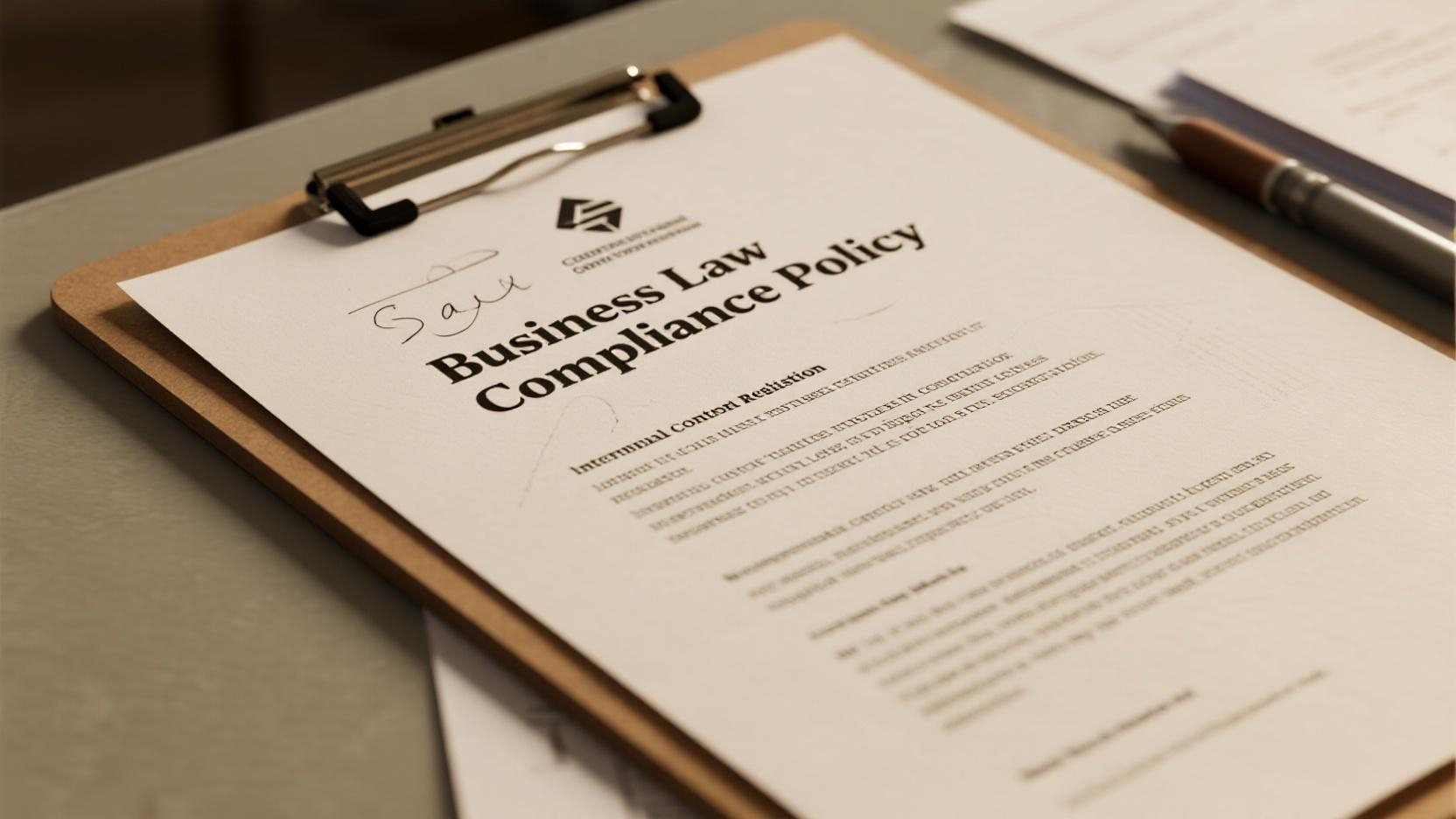 Key Points for Developing and Implementing Internal Compliance Policies